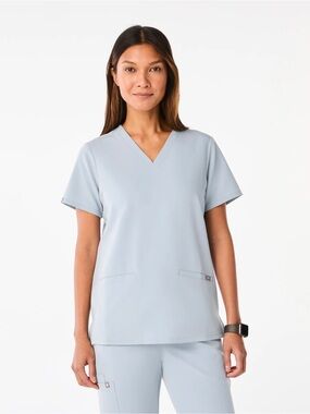 NWOT Figs Casma Scrub Top | Dusty Blue